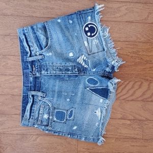 High Rise Lucky Brand Distressed Shorts